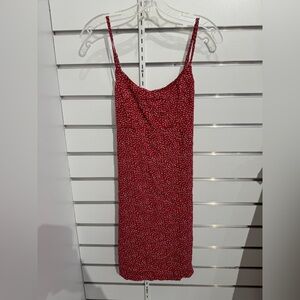 Brandy Melville Red Mini‎ Floral Dress